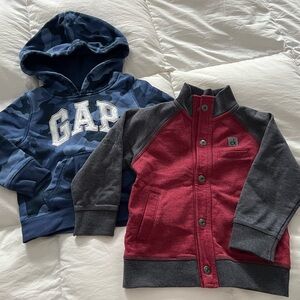 Calvin Klein Red and Gray Kids Sweatshirt